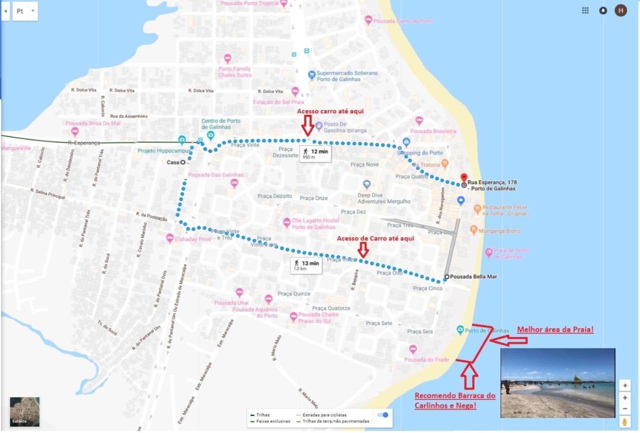 Otima Localizacao Casa, 7 Quartos-Porto De Galinhas 900M Piscinas Naturais Εξωτερικό φωτογραφία